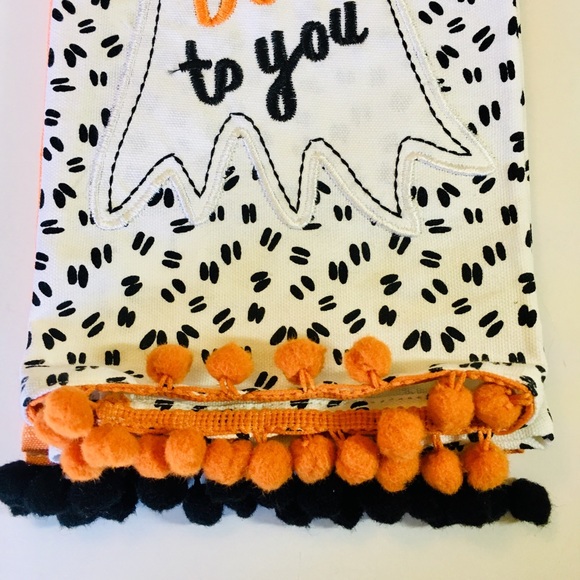 2 Halloween Ghost Embroidered Kitchen Towels Boo - Picture 5 of 6